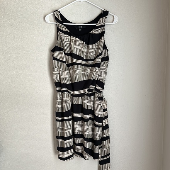 forever 21 black/cream abstract midi dress - Picture 4 of 5